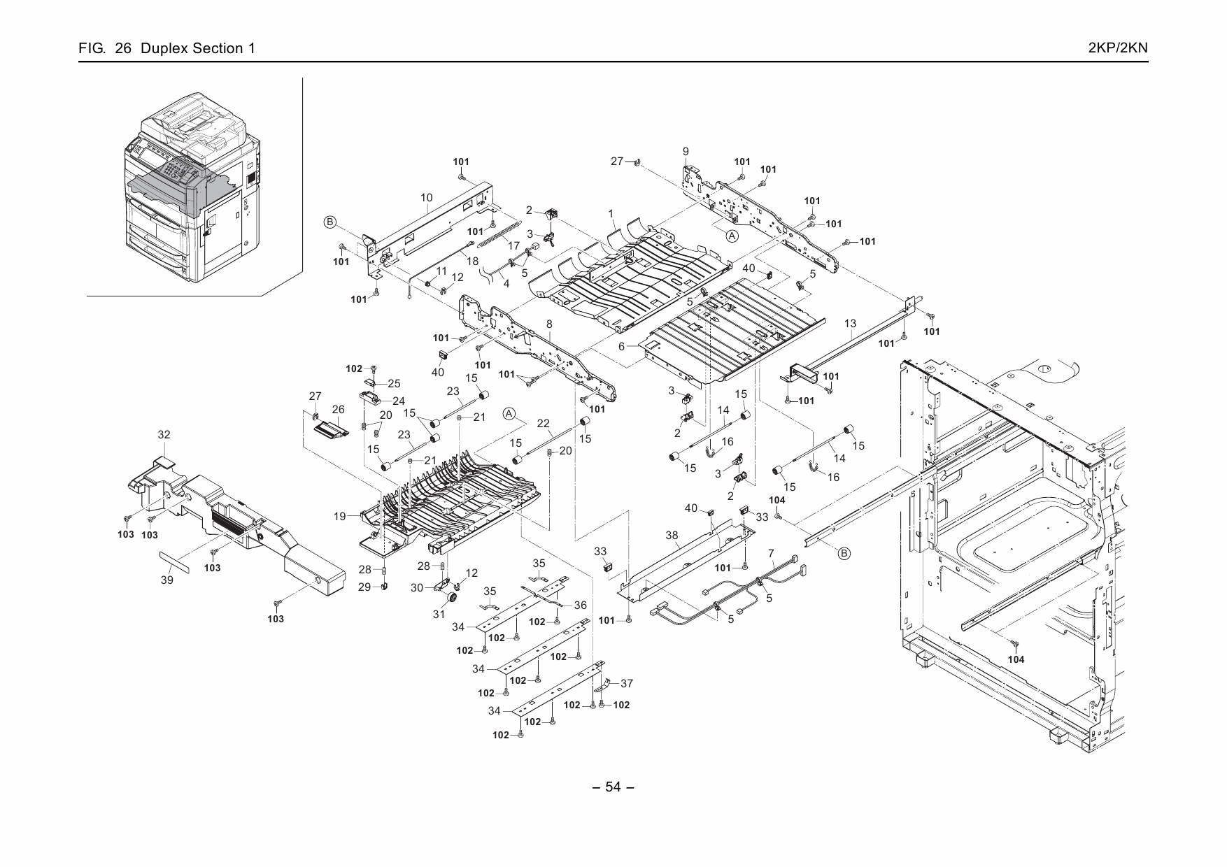 KYOCERA MFP TASKalfa-620 820 Parts Manual-3